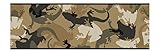 York Wallcoverings CK7798BSMP Candice Olson Kids Camo 8 X 10 Wallpaper Memo Sample, Taupe/Black [並行輸