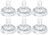 Philips Avent Variable Flow Natural Nipple, 6 Pack by Philips Avent [並行輸入品]