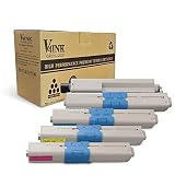 V4INK 互換トナーカートリッジ Oki Type C17 C330 (KCMY、4個パック) 交換用 OKI C310dn C330dn C510dn C530dn MC362w MC562wシリーズプリンター用