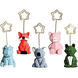 TOYMYTOY メモスタンド メモクリップ 写真立て 便箋クリップ カードホルダー 卓上メモ 動物 パーティー装飾