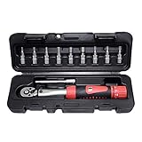 B Blesiya プロ仕様 トルクレンチ 調整可能 範囲：2-24 N.m 六角ソケット ラチェット1/4ドライブ 専門ケース付き