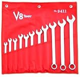 v8ツールInc 9411 11ピースSAE long-patternコンボレンチセット