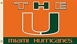 NCAAマイアミハリケーンFlag withグロメット60 x 36 in
