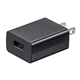 サンワダイレクト ACアダプター 5V 1A 1ポート 【PSE認証】 USB 変換 コンセント 充電器 小型 薄型 ブラック 700-AC026BK