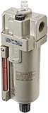 SMC AL40-N04-38Z Lubricator, Metal Bowl with Level Gauge and Drain Cock, 135 mL Oil Capacity, 50 L/m
