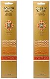 【2個セット】 GONESH(ガーネッシュ) お香 インセンス スティック エクストラリッチ サンダルウッド (白檀の香り) 20本入