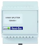 Leviton 120A00-1 Omni-Bus 8-Way Splitter DIN Rail Module [並行輸入品]