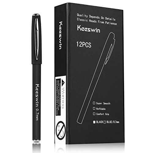 Keeswin 水性ボールペン ローラーボールペン 就活ペン 手帳用ボールペン 0 7mm線幅 12本セット ブラック 文具百貨 Keeswin 水性ボールペン ローラーボールペン 就活ペン 手帳用ボールペン 0 7mm線幅 12本セット ブラック 文具百貨