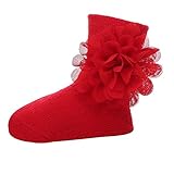 Zhhlinyuan 安定した品質 ベビー Girls Extra Soft Comfortable Breathable Lace Flower Cotton Socks
