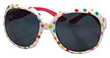 growbaby Kids Girl Sunglasses, 女児２～６歳UVカットサングラス 水玉 ポリカーボネート製 23044