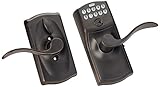 Schlage FE595VCAM716ACC Camelot Keypad Accent Lever Door Lock, Aged Bronze by Schlage Lock Company