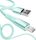 13カラー 4長さ PD急速 15W 60W 100W 100％シリコン 超高耐久 USB-A Type-C to Type-C【inklink Japan公式】充電ケーブル iPhone 充電コード USB-C 機器対応 急速充電 PC/パソコン/ノートパソコン/iPhone/iPad/Android (USB-A to Type-C 3A15W, ミント, 1m)