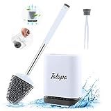 Tatopa トイレブラシ トイレ掃除ブラシ 便器ブラシ ピンセット付き TPR材質 おしゃれ 人気 コンパクト 通気 衛生 速乾 防菌 省