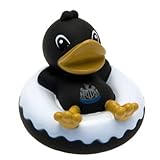 Baby Toys - Official Newcastle United FC Rubber Dinghy Duck Bath Toy - Novelty Baby Football Gift Id