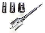 SDS プラス軸 アダプター 付き 超硬 コアドリル 30 40 50 60 mm 5点セット