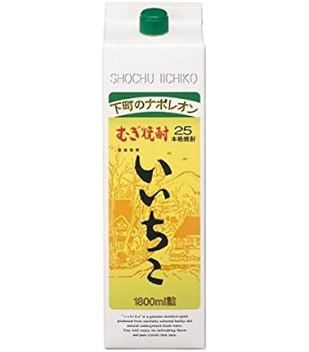 Amazon.co.jp: 麦焼酎 かのか 25度 1800mlパック 2ケース（12本