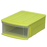 アイリスオーヤマ 収納ボックス チェストI 幅37.6×奥行52.8×高さ19.7cm イエロー M