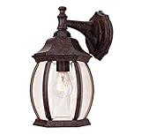 Savoy House 5-1090-72 Outdoor Sconce with Clear Beveled Shades, Rustic Bronze Finish [並行輸入品]