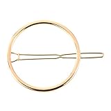 ノーブランド品 ヨーロッパスタイル　シンプル　ユニ​​ーク　幾何学　メタル　ヘアクリップ　髪飾り　アクセサリー　ゴールド　全4パターン選べる - ゴールド, ＃4