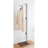 【Disney】ディズニー　シルエットハンガーラック　ミッキー＆ミニー　ダークブラウン