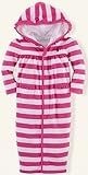Ralph Lauren（ラルフ ローレン）フード付き＆前開き ストライプ カバーオール＆ドレスカバーオール（紺色・白色）【月齢：6ヶ月・9ヶ月】（並行輸入品） (9M（9ヶ月）, ピンク色)