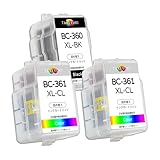 BC360XL BK(ブラック) 1個+BC361XL CL（3色カラー) 2個セット 互換インクカートリッジ CANON用 インク BC340/341通用 360 361 詰め替えインク 大容量 取扱説明書付き 詰め替え キヤノン用 PIXUS TS5430 TS5330 インク