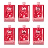 【シェイクベビー】 Shakebaby シェイクベビー プロテインシェイク ストロベリー 40g 6個セット プロテインパウダー 持ち運び可能