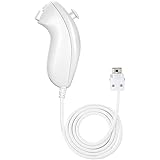 NC Wii Nunchuck コントローラー ジョイスティック ゲームパッド 任天堂Wii & Wii U ビデオゲーム ゲームパッド (ホワイト1個)