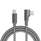 FineGood USB C ケーブル Type-c ケーブル L字 60W/3A 急速充電 C to C ナイロン編み アンドロイド スマホ/Mac-Book/iPad/Gal-axy/Pi-xel/Goo-gle/HP/Switch等type c機種対応 1M