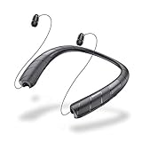 ネックスピーカー ワイヤレス Bluetoothイヤホン 格納式ヘッドフォン スピーカーとイヤホン2 in 1 ウェアラブル 15時間連続使