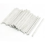 uxcell 丸棒　シャフト　40個のステンレス鋼機械部品　モデルコンポーネン　ト40x2mm　シルバートーン