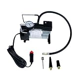 Baoblaze 電動ポンプ 12V 自動車 エアコンプレッサー 100PSI インフレータ タイヤ 空気入れ ポータブル