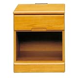 シック 幅40cm サイドテーブル ベッドテーブル ライトブラウン 完成品