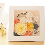 プリザーブドフラワーギフト[フレームアレンジ]-全2種- (イエロー)母の日