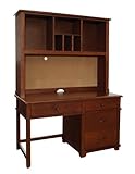 Bolton 845055700 Woodridge Pedestal Desk and Hutch, Chestnut [並行輸入品]