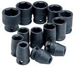 Advanced Tool Design Model ATD-2301 13 Piece 3/8 Drive 6 Point Standard Metric Impact Socket Set [並行