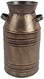 High Quality Milk Can Container, 6 by 11-Inch, Antique Gold