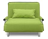 大川家具 関家具 ソファベッド (幅97cm/素材 布) 折りたたみ式 グリーン 160449