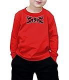 幼児用Little BoyボウタイMade with Heart – バレンタインの日長袖Tシャツ カラー: レッド
