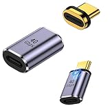 fine-R USB-C マグネット式変換アダプター USB4 TYPE-C ストレート型 USB4.0 高速充電 PD充電 100W 高速データ転送 40Gbps タイプC Type-C 変換アダプタ オス メス USB C コネクター スリムデザイン PL保険加入品 Mストレート