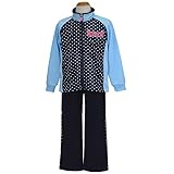 ジャージ上下 子供用 HEAD(ヘッド) トレーニングスーツ 女の子 女児 ガールズ ジャージ 切替タイプ fo-17191sp 160cm サックス