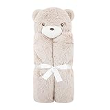 OLizee? Cartoon Plush Security Baby Blanket Comfy Cozy Baby Bath Towel Ultra Soft Cuddle Bud Blankie