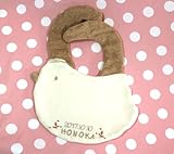 LOVE BABYとりシリーズ☆スタイ（完成品）約20Ｘ20cmオーガニックコットン＆刺繍入【酉年　出産祝】