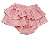 Plus Nao(プラスナオ) フリルスカート付きブルマー ブルマパンツ ショートパンツ ブルマーパンツ ベビーパンツ 子供用 ボトムス 2段フリル ピンク 80cm