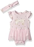 Juicy Couture Baby Girls' Tutu Bodysuit Pink 3/6M [並行輸入品]
