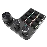 9 キー Bluetooth カスタム ミニ マクロ ホットスワップ キーボード RGB 18 文字キーパッド L7E4 3 メカニカル ノブ ワンキー パスワード