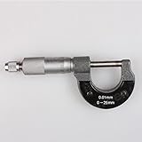 RaiFu マイクロ メータ 外部 マイクロメーター 実用 マイクロメーター キャリパー 測定ツール 0-25MM