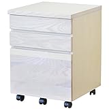 ライフスタイリングショップ サイドチェスト 幅42cm 木製 キャスター付 シンプル オフホワイト LS-385OWH