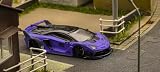 1/64 Star Model ランボルギーニ アヴェンタドール LBWK LB シルエット works LP700-4 GT EVO パープル（ジオラマは含まれておりません） [並行輸入品]