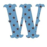 WallCandy Arts Luv Letters Stars Wall Stickers, W by WallCandy Arts